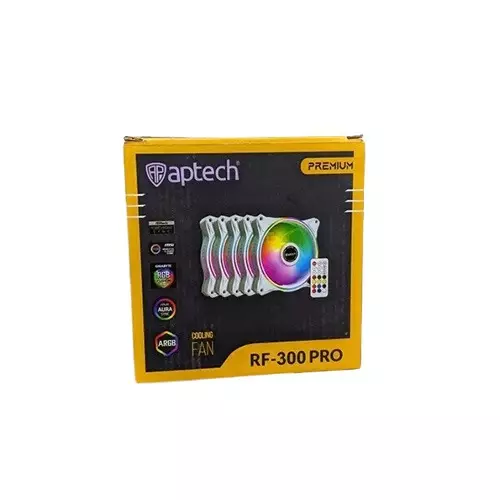 Aptech RF 300 PRO RGB 5 in 1 Case Cooling Fan