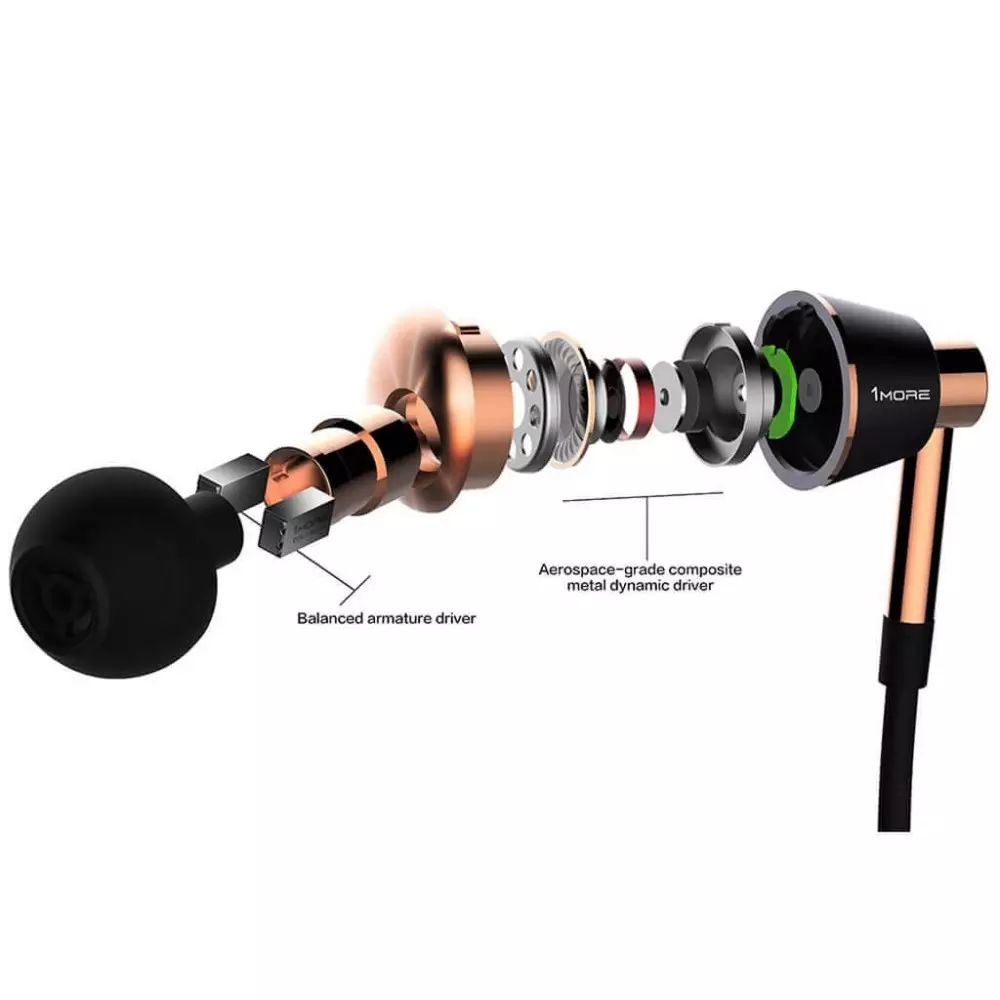 1MORE E1001 Bluetooth Triple Driver In-Ear Headphone-gallery-2
