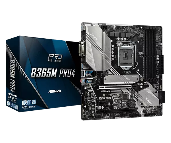 ASROCK B365M PRO4 Intel B365 Chipset Micro-ATX Motherboard
