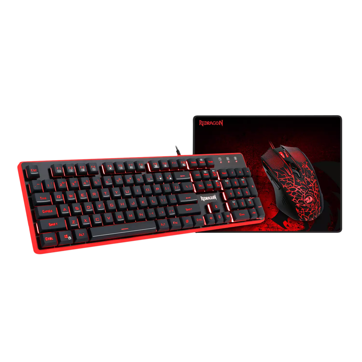 Redragon S107 Gaming Keyboard Mouse Mouse Pad Combo-gallery-4