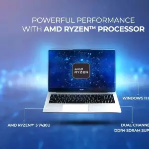 Acer Aspire 15 AS15-42 Ryzen 5 7430U 8GB RAM 512GB SSD 15.6 Inch FHD IPS Laptop (Pure Silver)-gallery-6