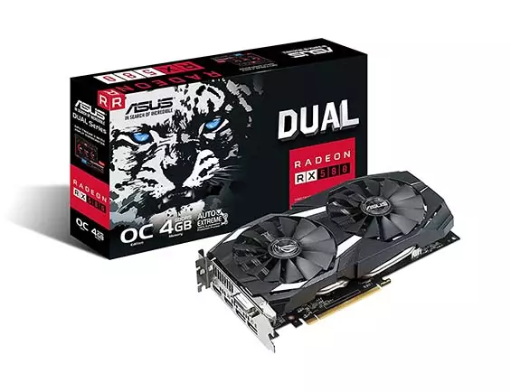 Asus Dual Series Radeon RX 580 OC Edition 4GB Graphics Card