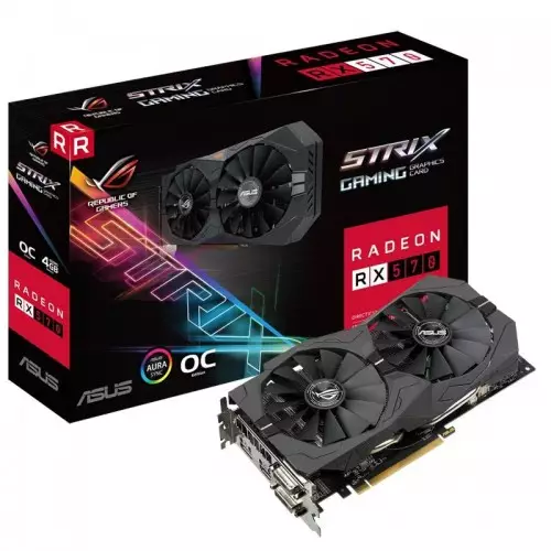 Asus Rog Strix RX 570 OC Edition 4GB Graphics Card