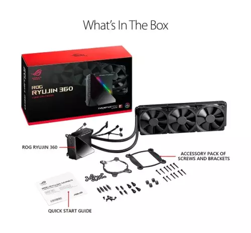 Asus ROG RYUJIN 360mm OLED All in One Liquid CPU Cooler-gallery-3