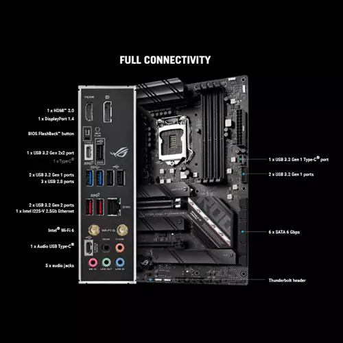 Asus ROG STRIX B560-F GAMING WIFI LGA 1200 ATX Motherboard-gallery-2