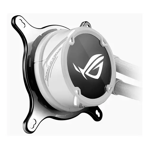 ASUS ROG Strix LC 240 RGB 240mm All in One Liquid CPU Cooler (White)-gallery-1