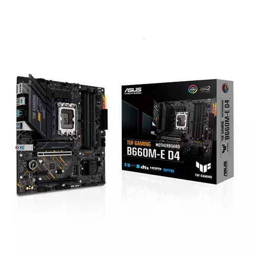 ASUS TUF GAMING B660M-E D4 LGA 1700 12th Gen DDR4 mATX Motherboard