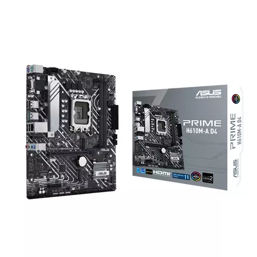 ASUS PRIME H610M-A D4 MICRO-ATX 12TH GEN INTEL MOTHERBOARD