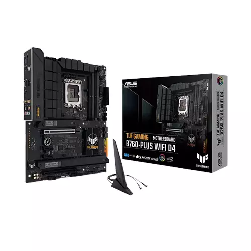 ASUS TUF GAMING B760-PLUS WIFI D4 12TH & 13TH GEN ATX MOTHERBOARD