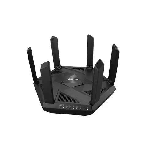 Asus RT-AXE7800 Tri-band WiFi AiMesh 6E (802.11ax) 2.5G Port Enhanced Network Security 6GHz Secure VPN Router (Black)-gallery-1