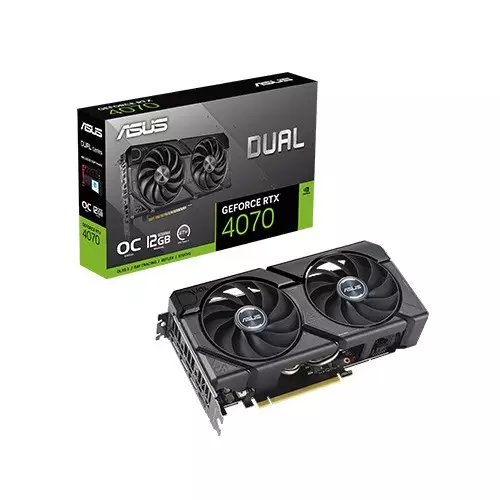 Asus Dual GeForce RTX 4070 EVO OC Edition 12GB GDDR6X Graphics Card