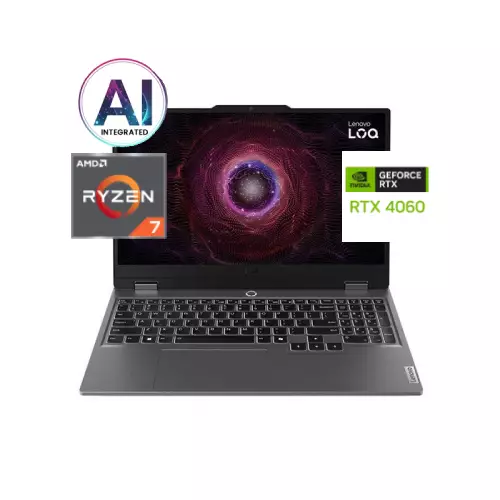 Lenovo LOQ 15ARP9 Ryzen 7 7435HS RTX 4060 8GB Graphics 15.6" FHD 144Hz Gaming Laptop
