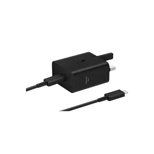 Samsung T4511 45W USB-C 3 Pin Black Charging Adapter With Cable-gallery-1