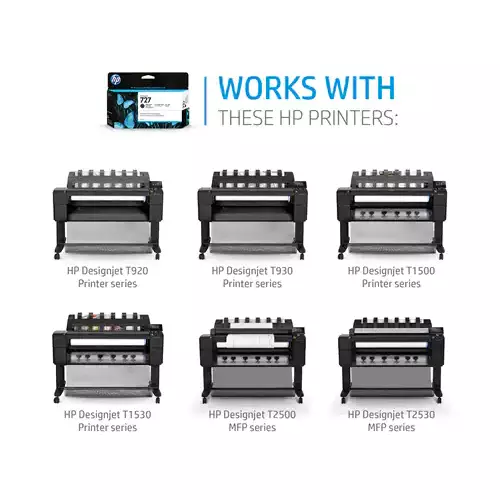 HP 727 130-ML DESIGNJET Cyan Ink CARTRIDGE-gallery-1