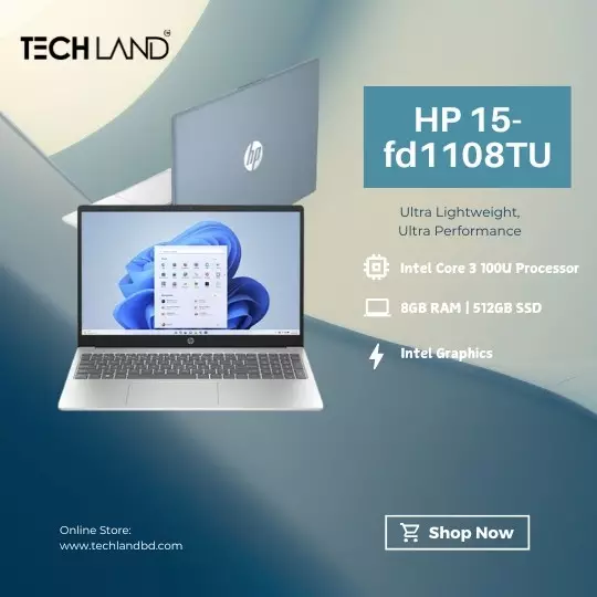 HP 15-fd1108TU Intel Core 3 100U 15.6" FHD Laptop-gallery-6
