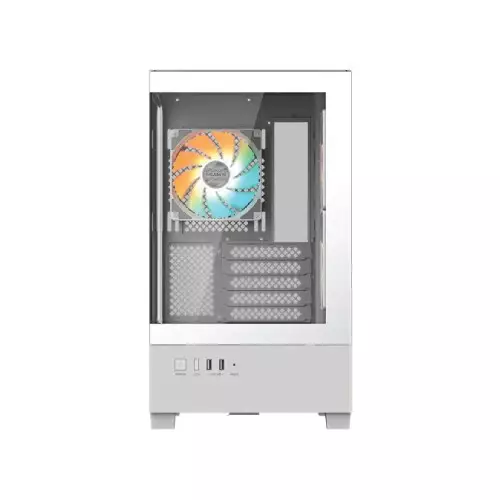 GIGABYTE C201 PANORAMIC ICE Mid Tower M-ATX Gaming Case-gallery-2