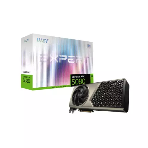 Msi GeForce RTX 5080 16G EXPERT OC 16GB GDDR7 Graphics Card
