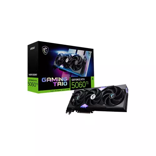 MSI GeForce RTX 5060 Ti 16G GAMING TRIO OC 16GB GDDR7 Graphics Card