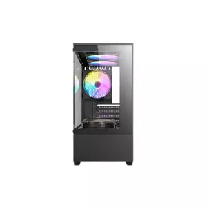 Antec VCX100M ARGB M-ATX Mini Tower Gaming Desktop Case (Black)-gallery-1