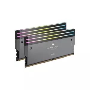 Corsair DOMINATOR TITANIUM RGB 64GB (2X32GB) DDR5 DRAM 6000mhz Cl30 AMD XMP Desktop RAM (Grey)-gallery-1