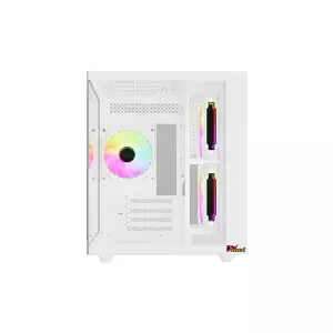 PC POWER GS620 ICE CUBE MINI V2 ARGB Fan GAMING CASE WHITE-gallery-1