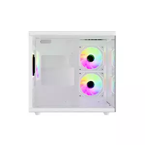 PC POWER GS620 ICE CUBE MINI V2 ARGB Fan GAMING CASE WHITE-gallery-2