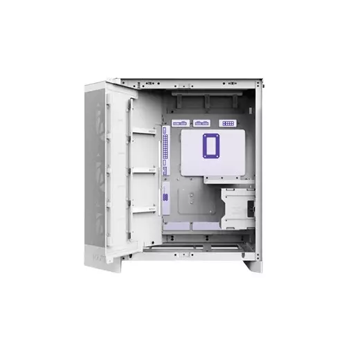 NZXT H9 Flow Large Dual-Chamber ATX Mid-Tower Airflow PC Case - White-gallery-2