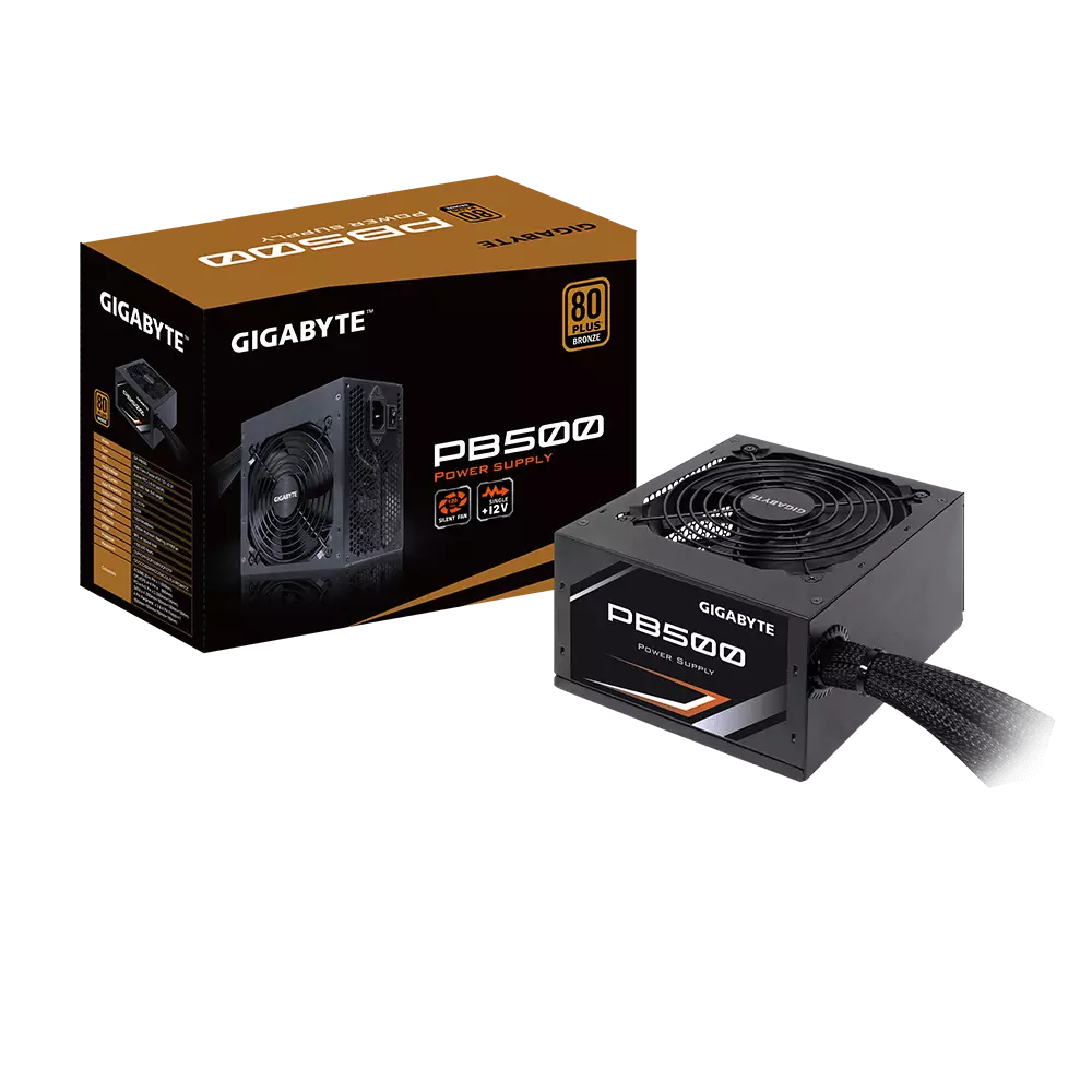 GIGABYTE PB500 80 PLUS BRONZE CERTIFIED 500 Watt Power Supply