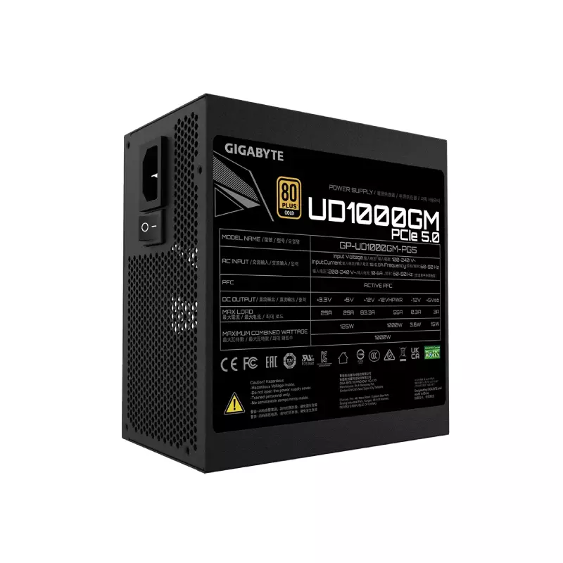 GIGABYTE UD1000GM 1000W PG5 80 PLUS GOLD MODULAR ATX POWER SUPPLY-gallery-2