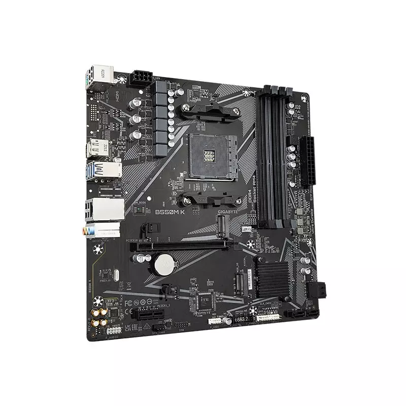GIGABYTE B550M K AMD AM4 ULTRA DURABLE MICRO ATX MOTHERBOARD-gallery-2