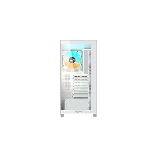 Gigabyte C500 Panoramic Stealth Ice Mid Tower ATX Desktop Case (White)-gallery-2