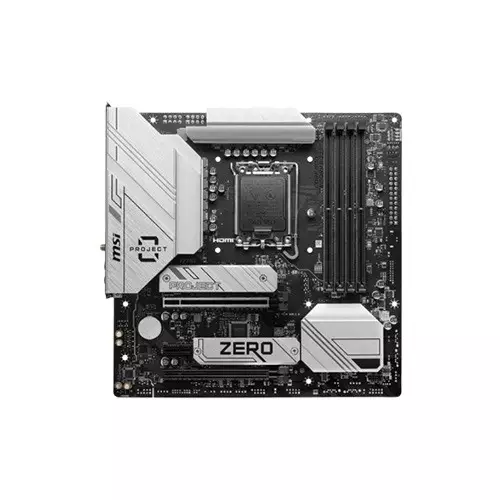 MSI B760M PROJECT ZERO DDR5 mATX Motherboard-gallery-1