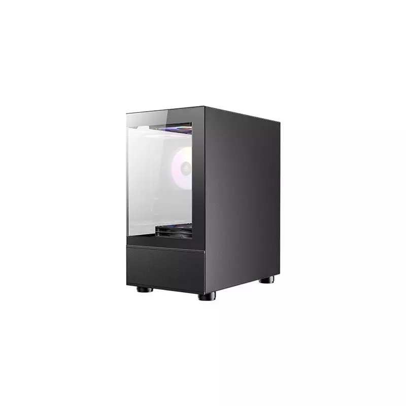 Antec CX200M RGB ELITE Mid Tower RGB Tempered Glass mATX Case (Black)-gallery-1