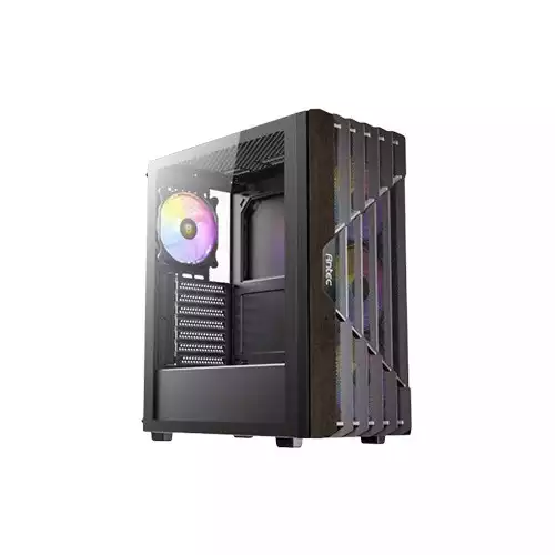 Antec AX63 Wood ARGB ATX Mid Tower Black Gaming Case