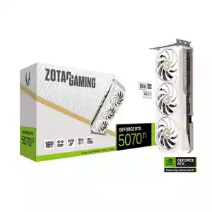 ZOTAC GAMING GeForce RTX 5070 Ti SOLID CORE OC White Edition 16GB GDDR7 Graphics Card