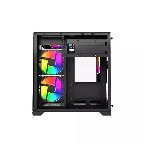 MaxGreen E275-S02 ARGB Mid-Tower M-ATX Black Gaming Case With 5x ARGB Fan-gallery-3