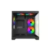 MaxGreen E275-S02 ARGB Mid-Tower M-ATX Black Gaming Case With 5x ARGB Fan-gallery-1