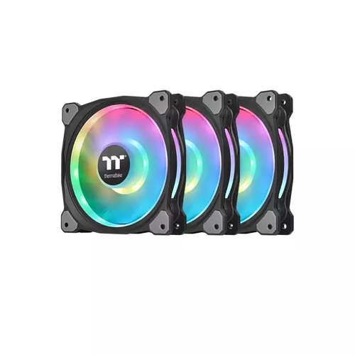 THERMALTAKE RIING DUO 14 RGB RADIATOR FAN (3-Fan Pack)-gallery-1