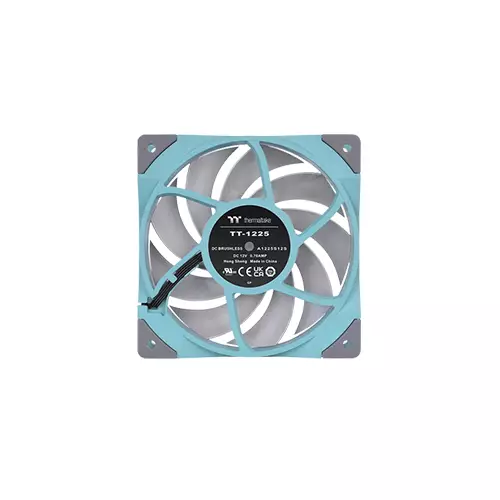 THERMALTAKE TOUGHFAN 12 TURQUOISE HIGH STATIC PRESSURE RADIATOR FAN (SINGLE FAN PACK)-gallery-1