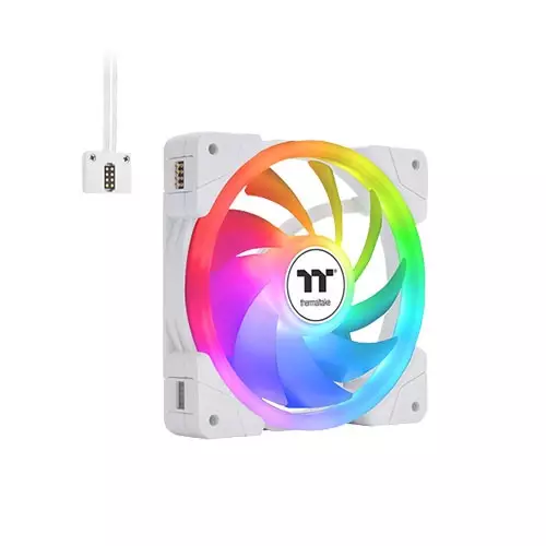 THERMALTAKE SWAFAN EX12 ARGB SYNC PC COOLING FAN WHITE (3-FAN PACK)-gallery-1