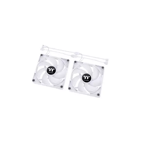 THERMALTAKE CT120 ARGB SYNC PC COOLING CASE FAN WHITE (2-FAN PACK)-gallery-1