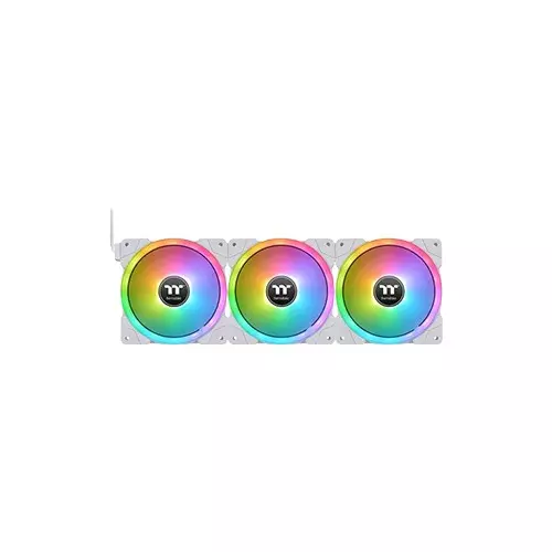 Thermaltake SWAFAN EX12 RGB 3-Fan Pack PC Cooling TT Premium Edition Snow White Fan-gallery-3