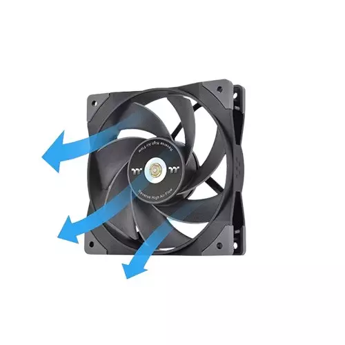 Thermaltake SWAFAN GT12 PC Single Fan Pack TT Premium Edition Black Cooling Fan-gallery-2