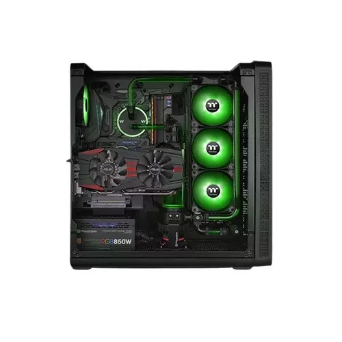 Thermaltake Pure A14 Radiator 140mm Single Fan Pack Green Cooling Fan-gallery-3