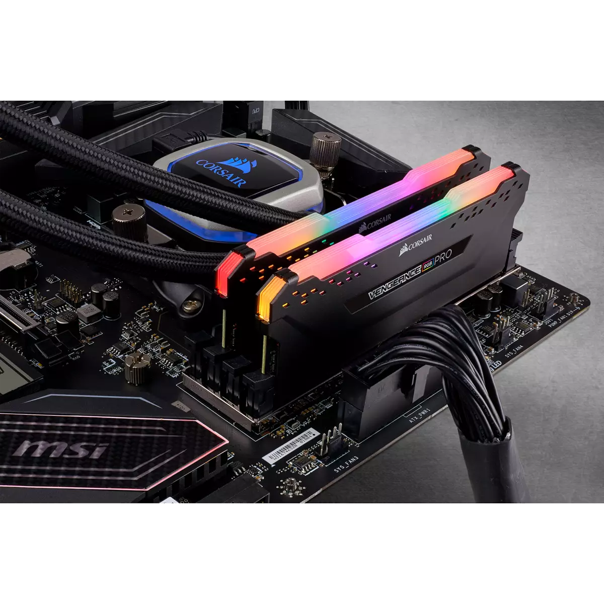 Corsair Vengeance RGB PRO 16GB(2x8GB) DDR4 3200Mhz Desktop Ram-gallery-1