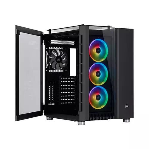 Corsair Crystal Series 680X RGB ATX High Airflow Tempered Glass Smart Case (Black)-gallery-1