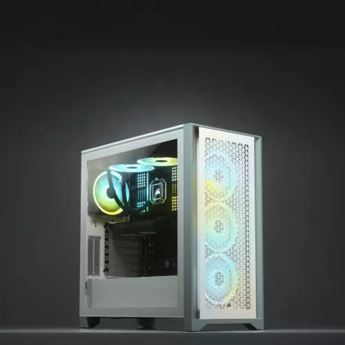 Corsair 4000D Airflow Mid Tower Case (White)-gallery-6