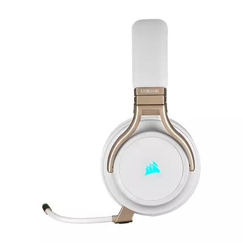 Corsair VIRTUOSO RGB WIRELESS High-Fidelity Gaming Headset (Pearl)-gallery-1