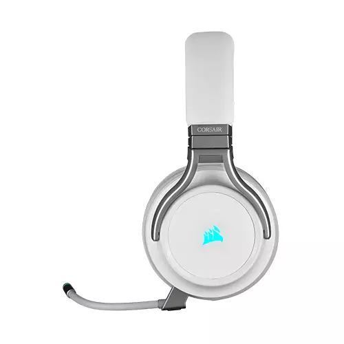 Corsair VIRTUOSO RGB WIRELESS High-Fidelity Gaming Headset (White)-gallery-2