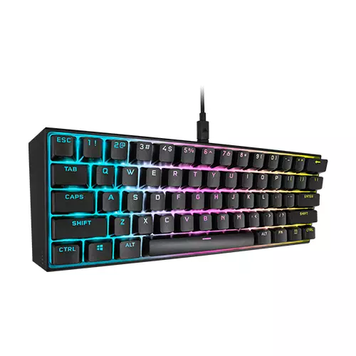 Corsair K65 RGB MINI 60% CHERRY MX SPEED Mechanical Gaming Keyboard (Black)-gallery-3